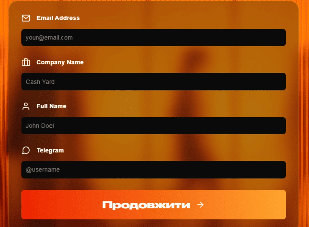 Огляд CPA-мережі CashYard - реєстрація